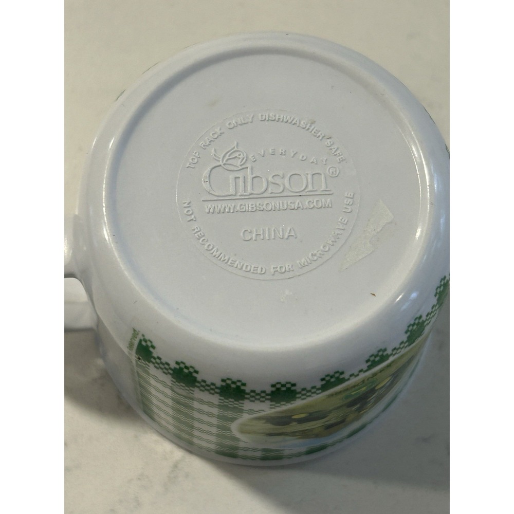 John Deere green gingham Check child cup little farmer Plastic - Picture 5 of 6
